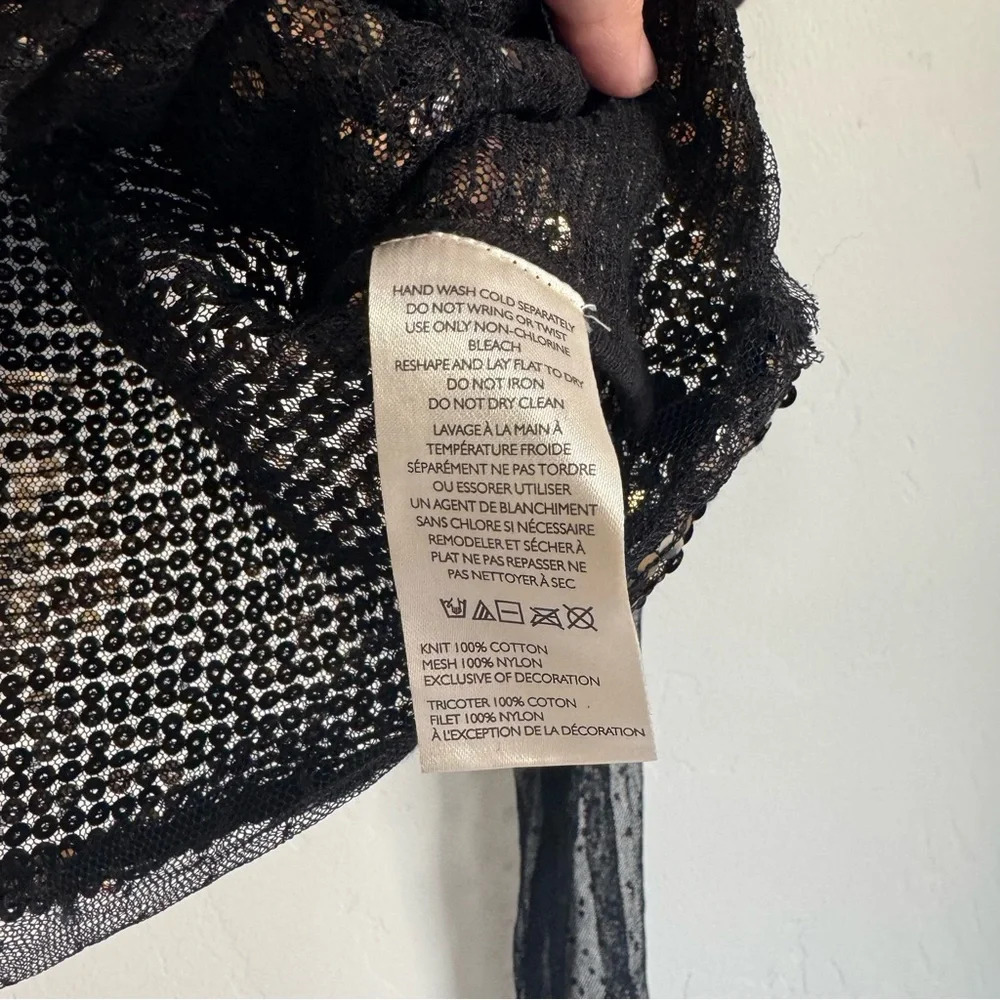 NWT Free People Life of the Party Twofer Embellished Sequins Mesh Top
Size S - Picture 9 of 9
